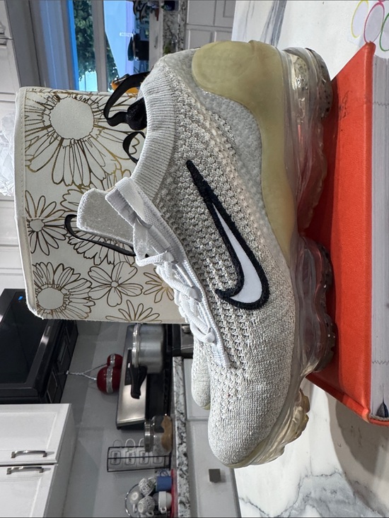 Nike Shoes - Nike Flyknit VaporMax Sneaker in Light Gray, White, Black 2021 Fk